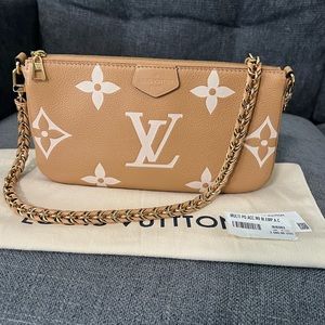 COPY - Louis Vuitton pochette accessoires bicolor arizona beige